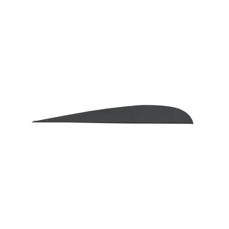 Gateway Parabolic Arrow Feathers Black 4 in. Left Wing 100 Pack