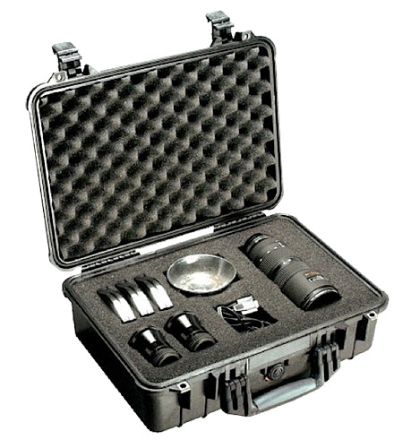 Pelican 1500000110 Protector Rolling Handgun Case Black Polypropylene