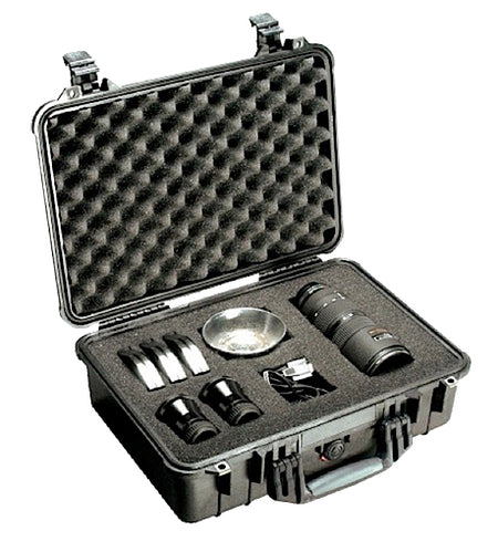 Pelican 1500000110 Protector Rolling Handgun Case Black Polypropylene