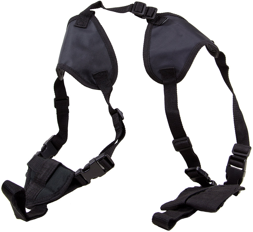 Bulldog WSHD20 Deluxe Shoulder Harness Holster Black Nylon Fits Ruger LCP Glock 42 2-3" Barrel Ambi