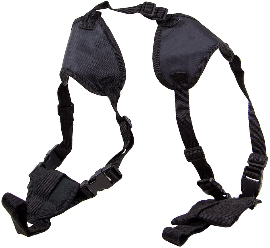 Bulldog WSHD20 Deluxe Shoulder Harness Holster Black Nylon Fits Ruger LCP Glock 42 2-3" Barrel Ambi