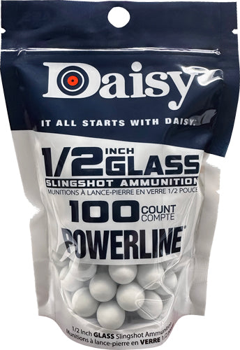 Daisy Slingshot Ammunition 1/2-Inch Glass Balls 100-Count Pack
