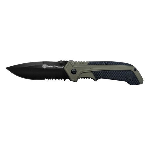 BTI Old Timer S.A. OD Green Liner Lock Folding Knife