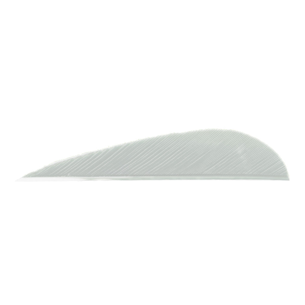 Trueflight 3 in. Parabolic Arrow Feathers White RW 100 Pack