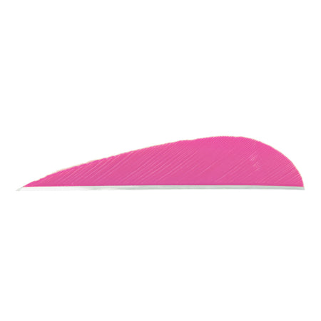 Trueflight 3 in. Parabolic Arrow Feathers Pink RW 100 Pack