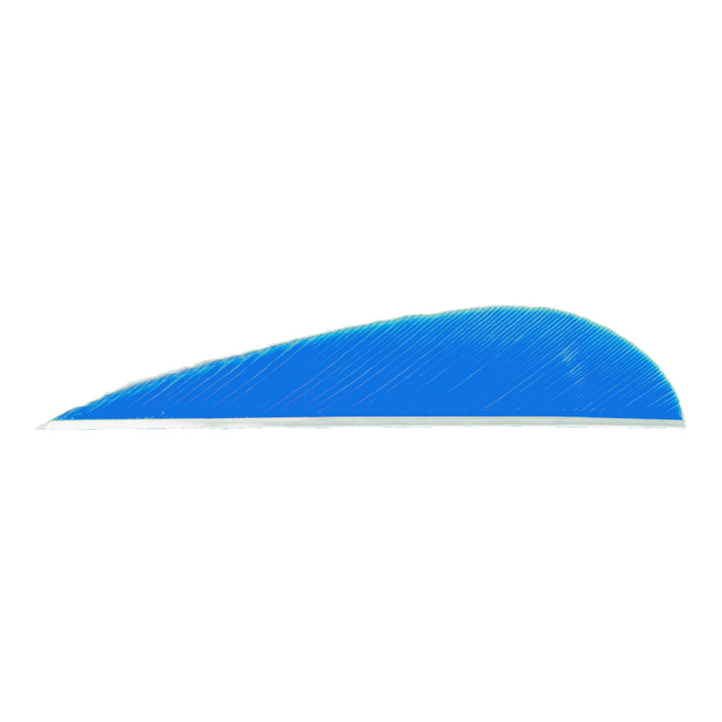 Trueflight 3 in. Parabolic Arrow Feathers Blue LW 100 Pack