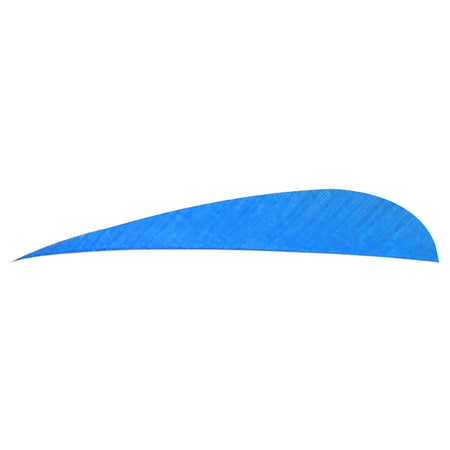 Trueflight 4 in. Parabolic Arrow Feathers Blue RW 100-Pack