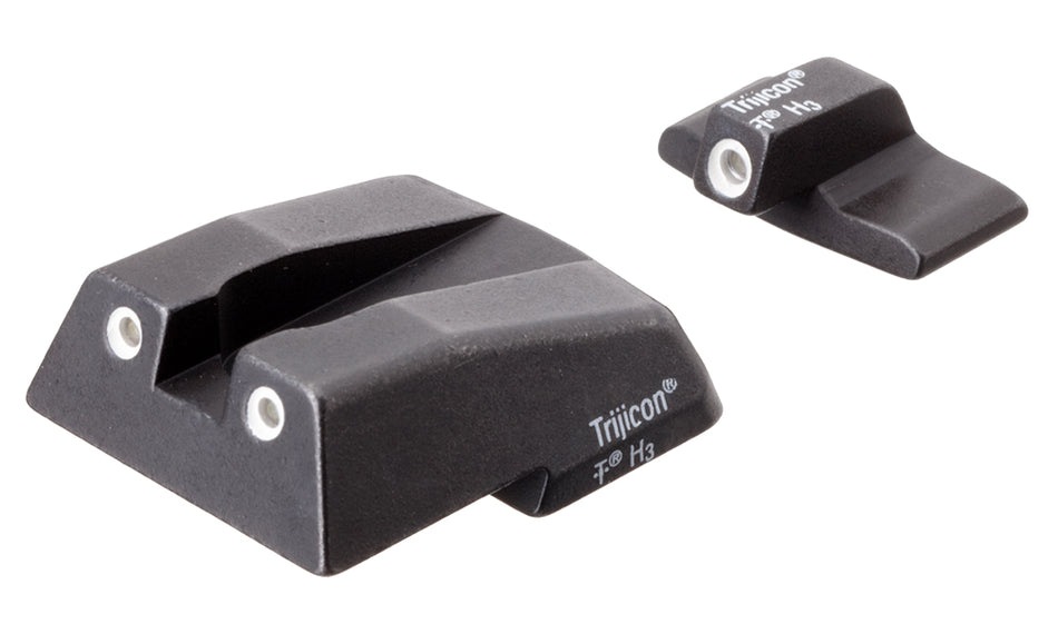 Trijicon 600282 Bright & Tough Night Sights Green Tritium White Outline Front & Rear for H&K .45C/P30/VP9