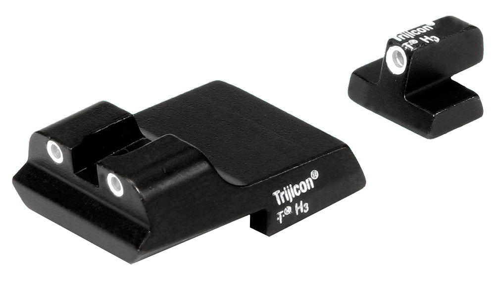 Trijicon 600437 Bright & Tough Night Sights Green Tritium White Outline Front & Rear for S&W 1911