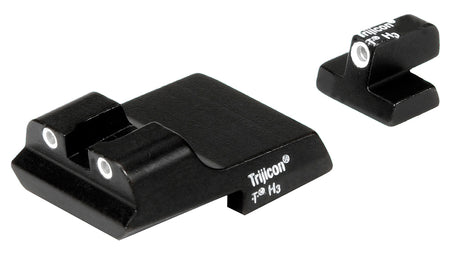 Trijicon 600437 Bright & Tough Night Sights Green Tritium White Outline Front & Rear for S&W 1911
