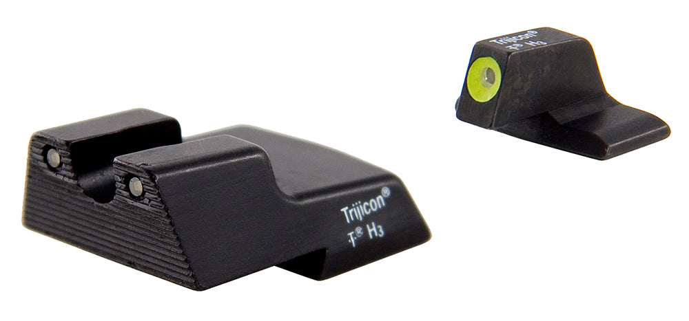 Trijicon 600602 HD Night Sights Green Tritium Yellow Outline Front & Black Outline Rear for H&K .45C/.45C Tactical