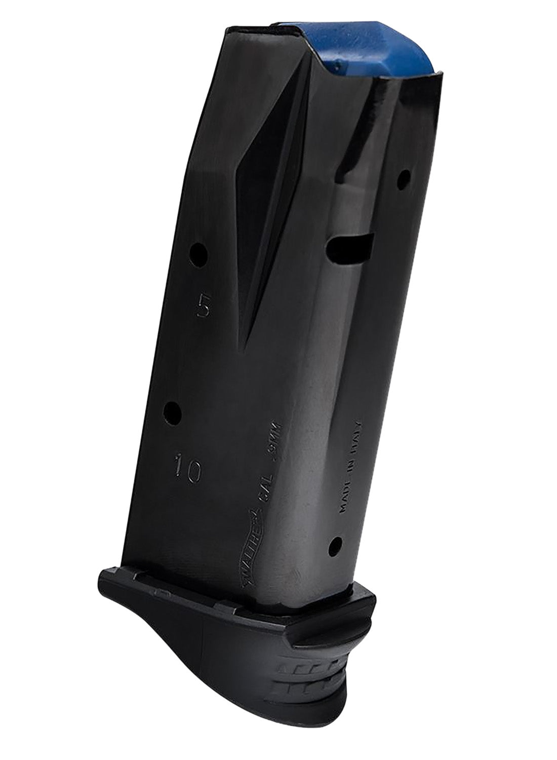 Walther Arms 2796490 P99 Compact 10rd 9mm Luger Black Steel Magazine w/Finger Rest