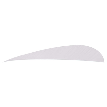 Trueflight 4 in. Parabolic Arrow Feathers White LW 100-Pack