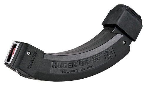 Ruger 90398 BX-25 Value Pack 25-Round .22 LR Magazine for 10/22, American Rimfire & Charger Black 2-Pack