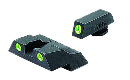 Meprolight Tru-Dot Green Tritium Front & Rear Sight Set for Glock 26/27 Post/Dovetail Mount