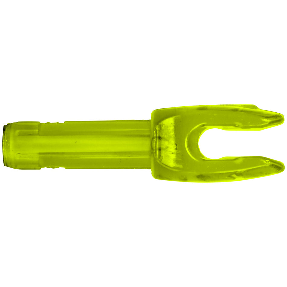 Easton 4mm MicroLite Deep Six Arrow Nocks Lemon Lime 12 pk.