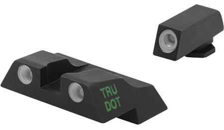 Meprolight Tru-Dot Green Front/Orange Rear Tritium Sight Set Black Frame Glock 26/27 Dovetail/Post