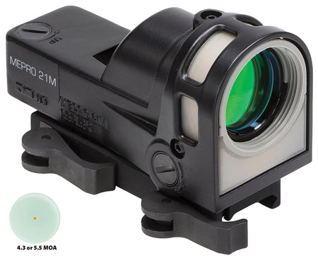 Meprolight M21 Black 1x 30mm 5.5 MOA Dot Reticle Self-Illuminated Reflex Sight