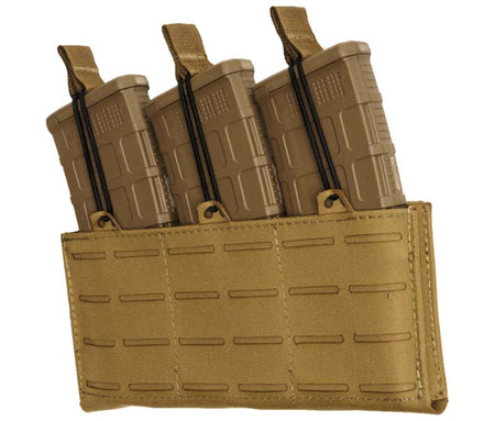 TacShield RZR MOLLE Triple Rifle Magazine Pouch Coyote