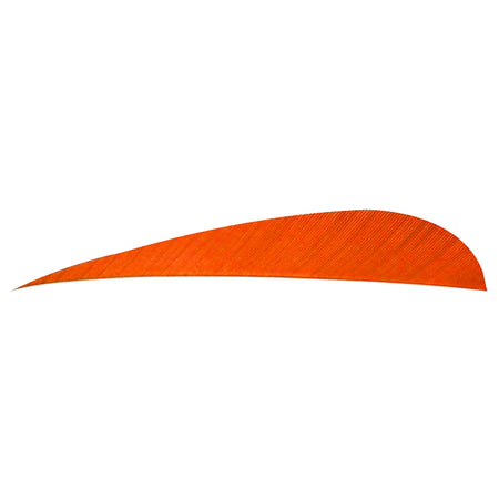 Trueflight 5 in. Parabolic Arrow Feathers Orange LW 100-Pack