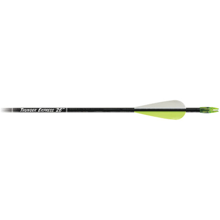 Carbon Express Thunder Express Youth Fiberglass Arrows Black 26 in. 18 pk.