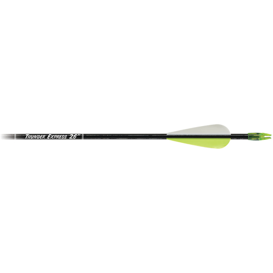 Carbon Express Thunder Express Youth Fiberglass Arrows Black 26 in. 18 pk.