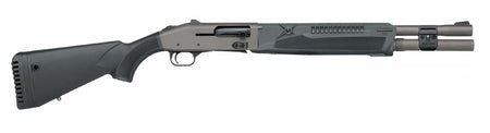 Mossberg 85170 940 Pro 12 Gauge 7+1 18.50" Tungsten Gray Cerakote Barrel, Tungsten Gray Cerakote Aluminum Drilled & Tapped Receiver, Black Fixed Synthetic Stock