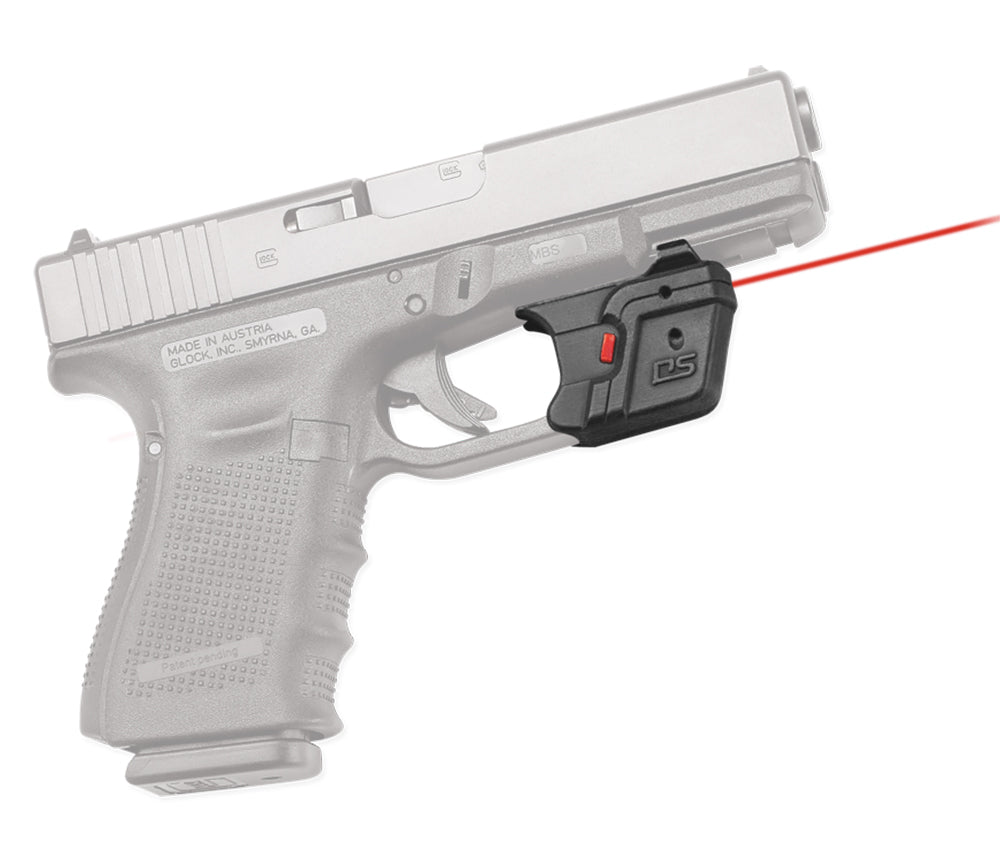 Crimson Trace 0151001 Accu-Guard Defender Series Red Laser Sight for Glock, Trigger Guard Mount, Black Polymer