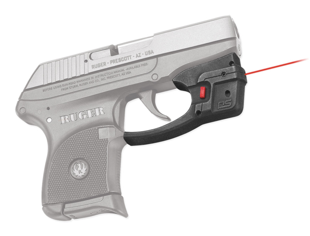 Crimson Trace DS-122 Accu-Guard Defender Series Red Laser Sight for Ruger LCP, Trigger Guard Mount, Black Polymer