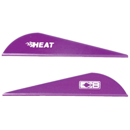 Bohning Heat Vanes Purple Low Profile Hunting Fletching 36-Pack