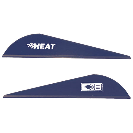 Bohning Heat Vanes Blue Low Profile Hunting Fletching 36-Pack