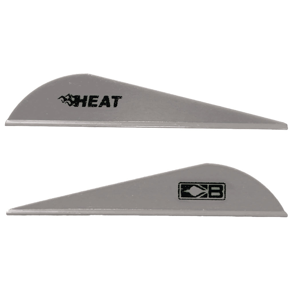 Bohning Heat Vanes Silver Low Profile Hunting Fletching 36-Pack