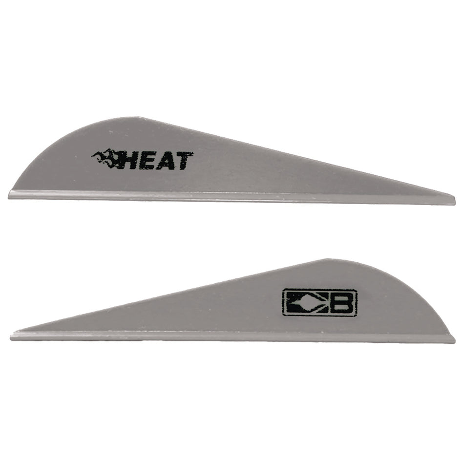 Bohning Heat Vanes Silver Low Profile Hunting Fletching 36-Pack