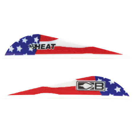 Bohning Heat Vanes American Flag Low Profile Hunting Fletching 36-Pack