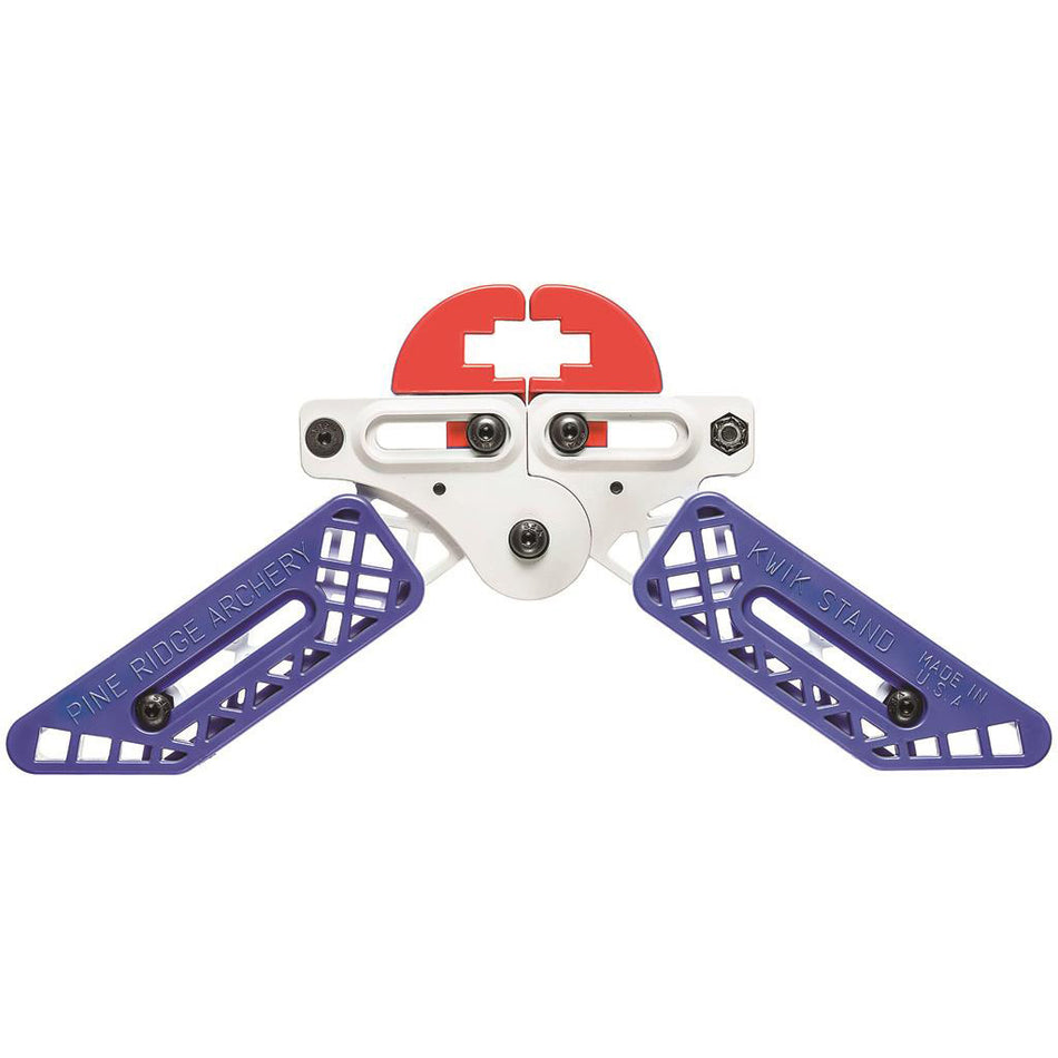 Pine Ridge Kwik Stand Bow Support White/Red/Blue Adjustable