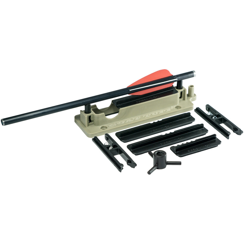 GoatTuff Crossbow Arrow Fletching Tool with Indexer and Clips