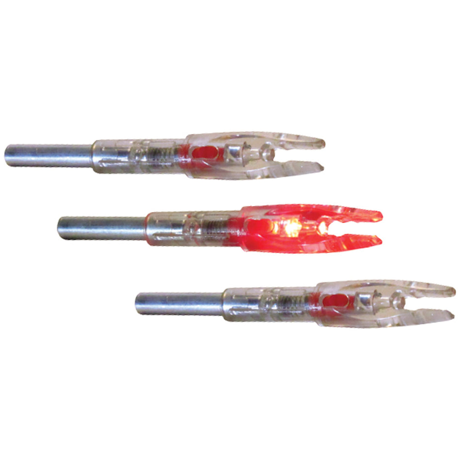 GWS Lighted Arrow Nocks Red S-Size 3-Pack