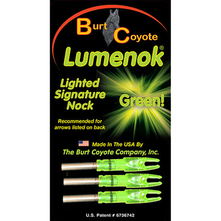 GWS Lighted Arrow Nocks Green S-Size 3-Pack