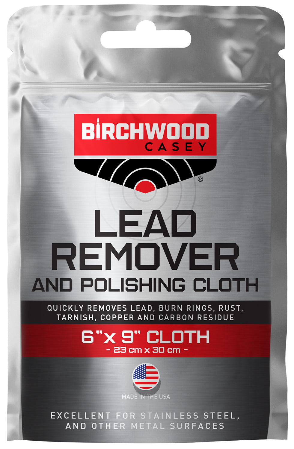 Birchwood Casey 31002 Lead Remover and Polishing Cloth for Firearms