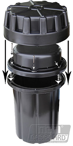 MTM Case-Gard SAC Survivor Ammo Can Multi-Caliber Black Synthetic with Double O-Ring Seal