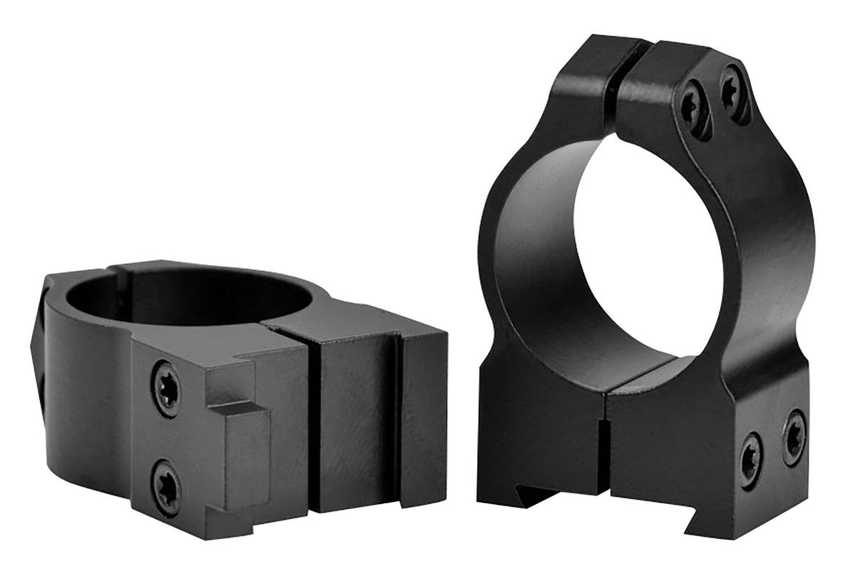 Warne 1BM Maxima Matte Black Steel 1" Medium Scope Rings Vertical Split Dovetail Fits CZ 550