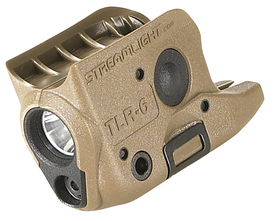 Streamlight 69278 TLR-6 Weapon Light Flat Dark Earth 100 Lumens White LED Red Laser Glock 42/43/48