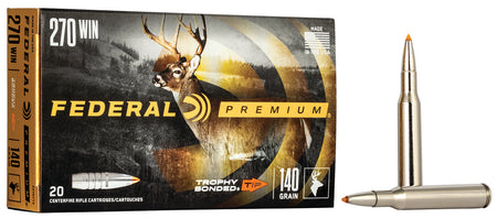 Federal P270TT3 Premium Trophy Bonded Tip  140 Grain .270 Winchester