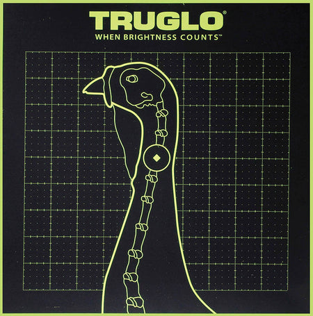 TruGlo Tru-See Turkey Target Self-Adhesive Heavy Paper Black/Green 12"x12" 6 Pack (TG12A6)