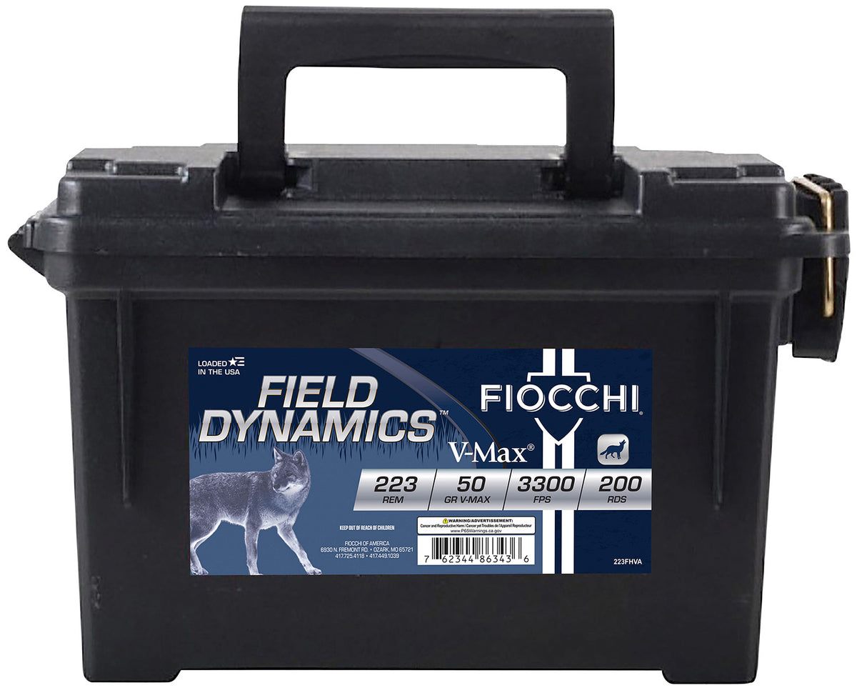 Fiocchi Field Dynamics .223 Remington 50 gr PolyTip ammo