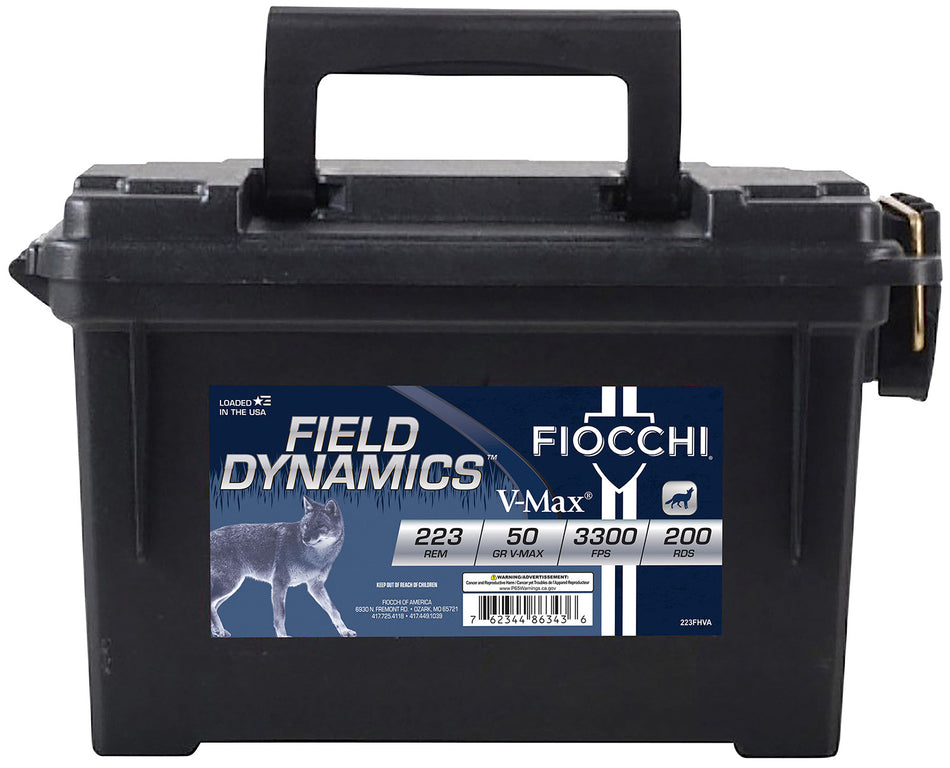 Fiocchi Field Dynamics .223 Remington 50 gr PolyTip ammo