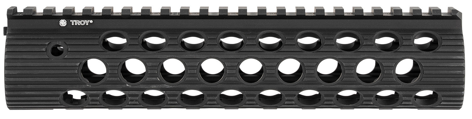 Troy Industries STRXAL190BT01 9" Alpha Rail Free-Float Aluminum Black Anodized for AR-15 M16