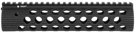 Troy Industries STRXAL190BT01 9" Alpha Rail Free-Float Aluminum Black Anodized for AR-15 M16