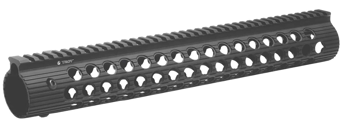 Troy Industries Alpha Rail Free-Float AR-15/M16 15" Black Anodized Aluminum Handguard