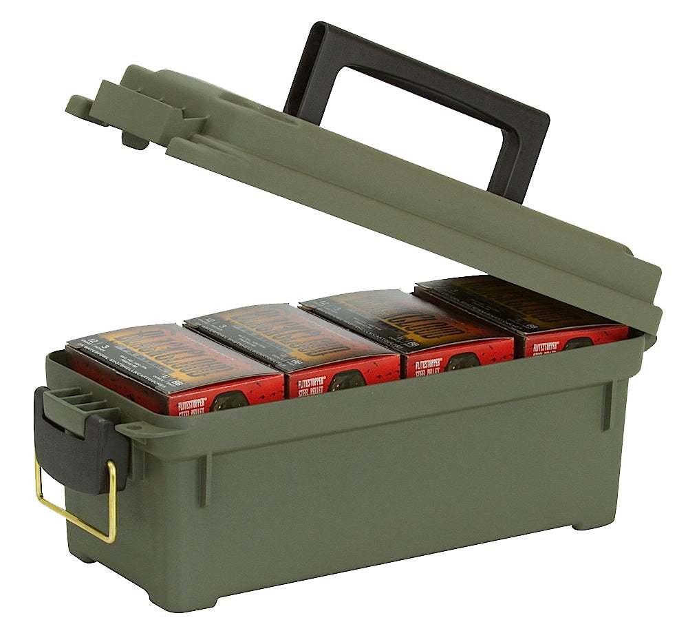Plano 121202 Shell Box 4-Box Capacity OD Green Plastic O-Ring Sealed